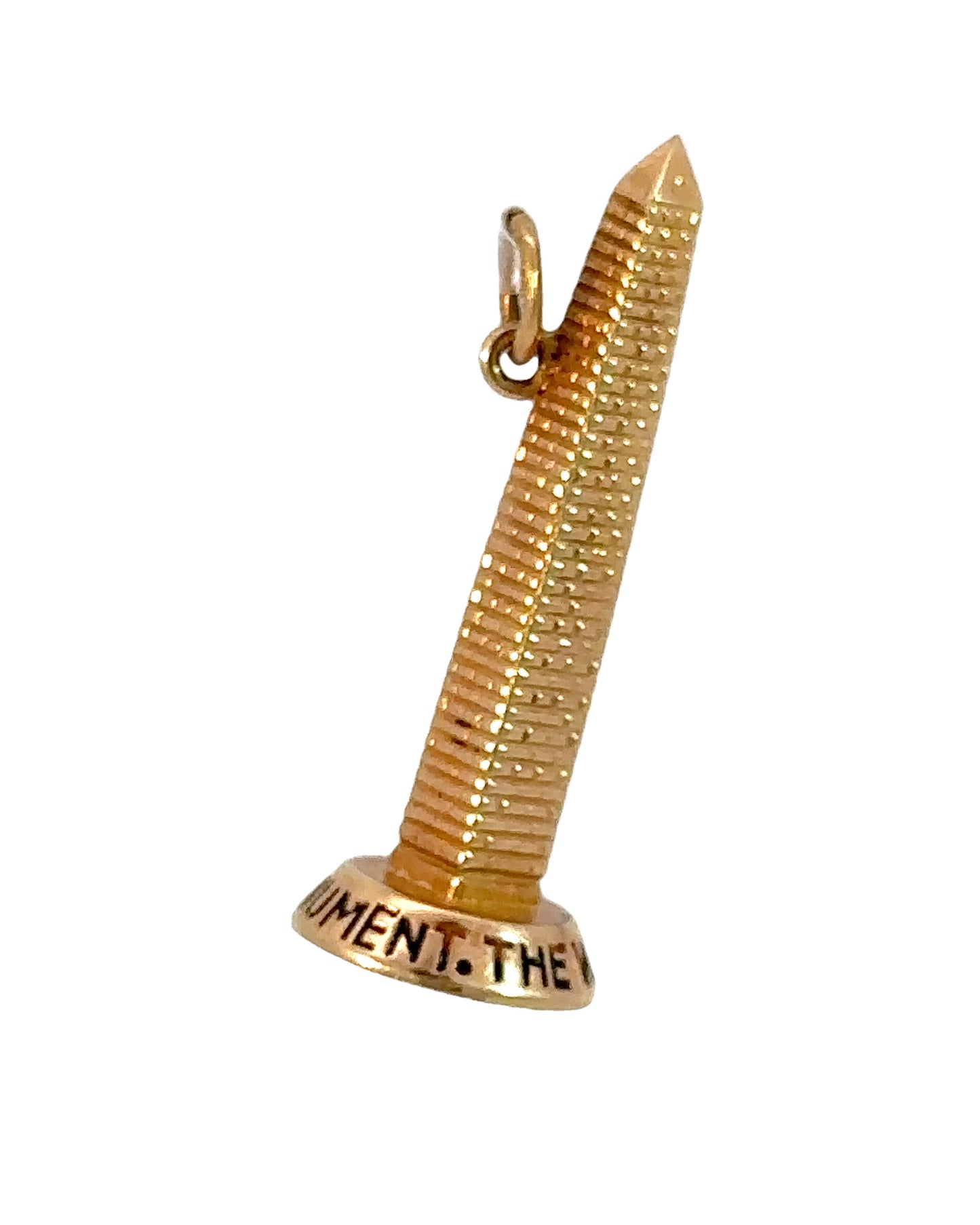 Estate 14k Yellow Gold Washington Monument Charm
