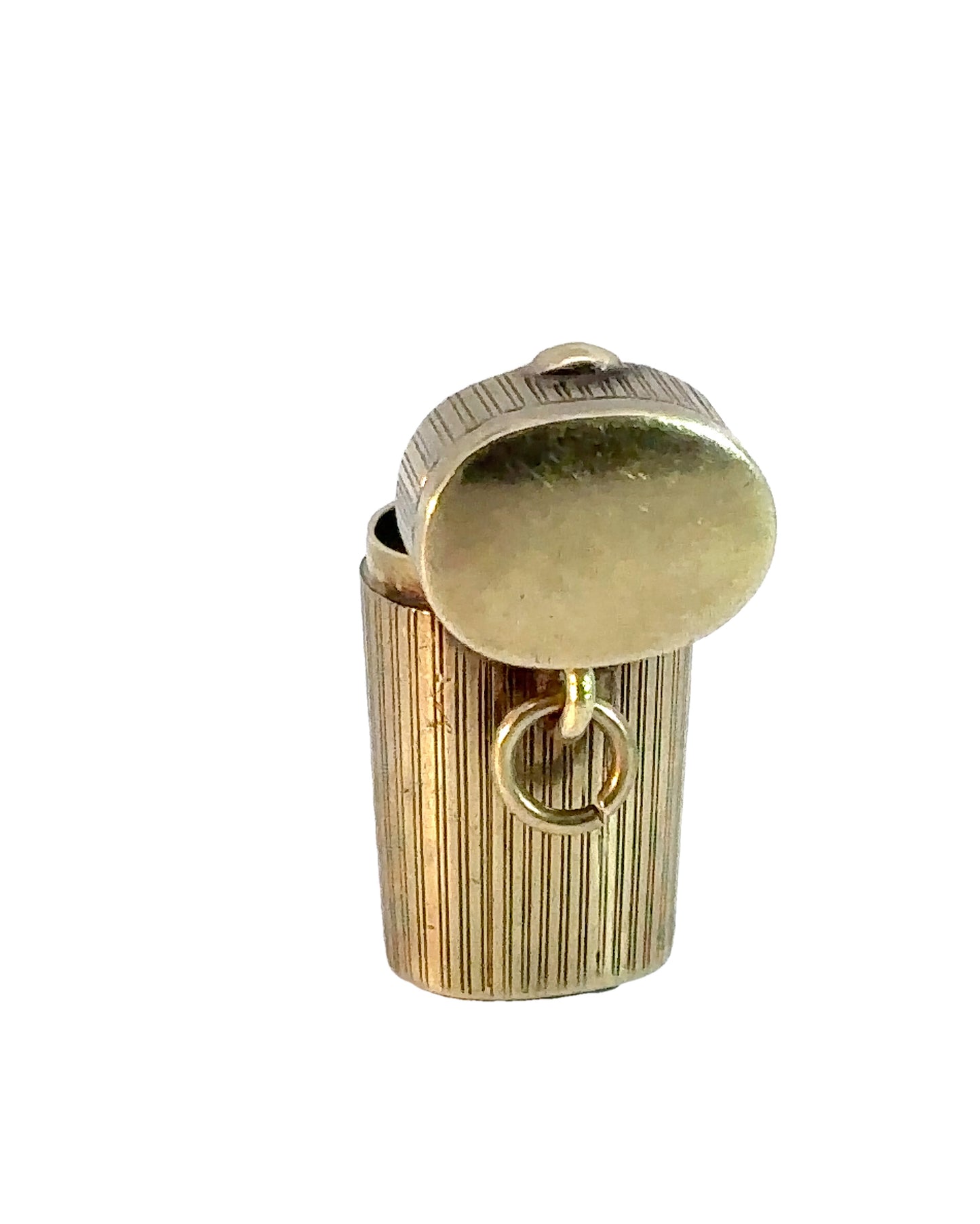 Cartier Art Deco Pill Box 14k Pendant