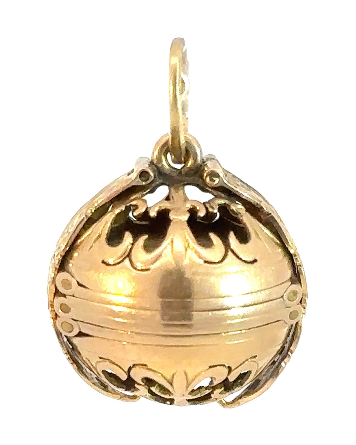 Antique 14k Yellow Gold Orb Locket – Estate Jewelry Mama