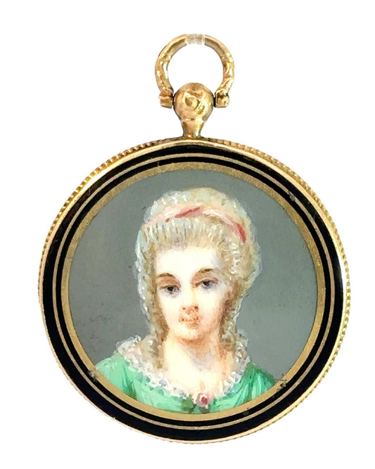 Antique 19th Century French Love Token Pendant