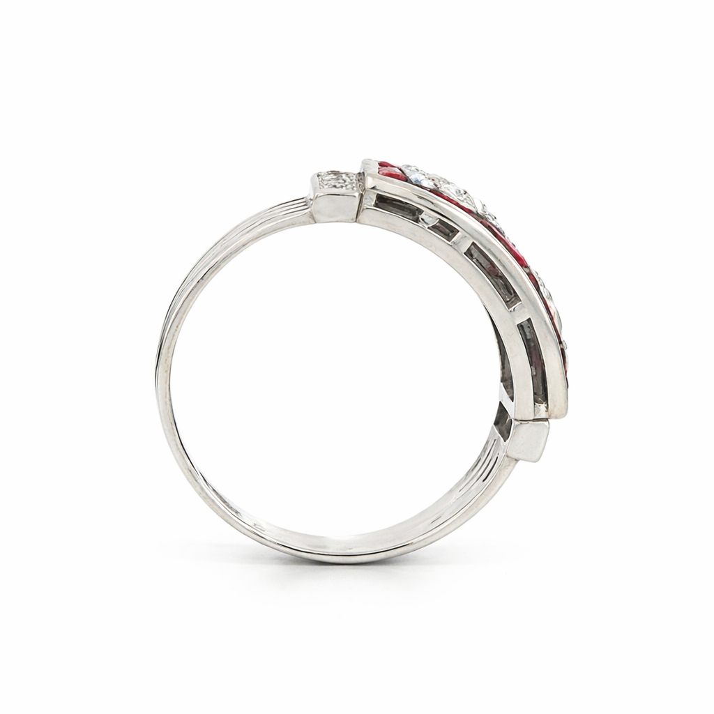 Art Deco Diamond and Ruby Ring