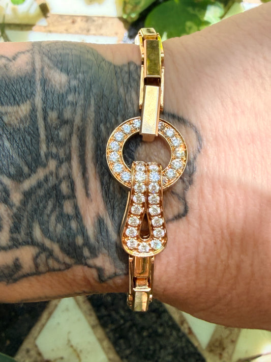 Vintage Cartier Agrafe Diamond Bracelet
