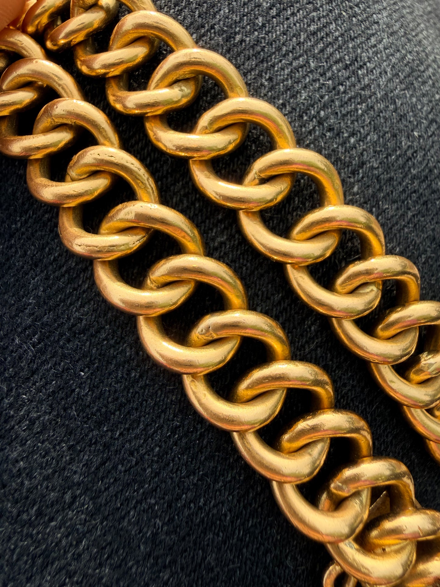 Vintage Circle Link Curb Bracelet