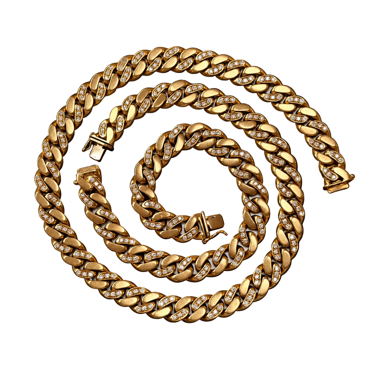 Vintage Bvlgari Diamond Necklace Bracelet Set