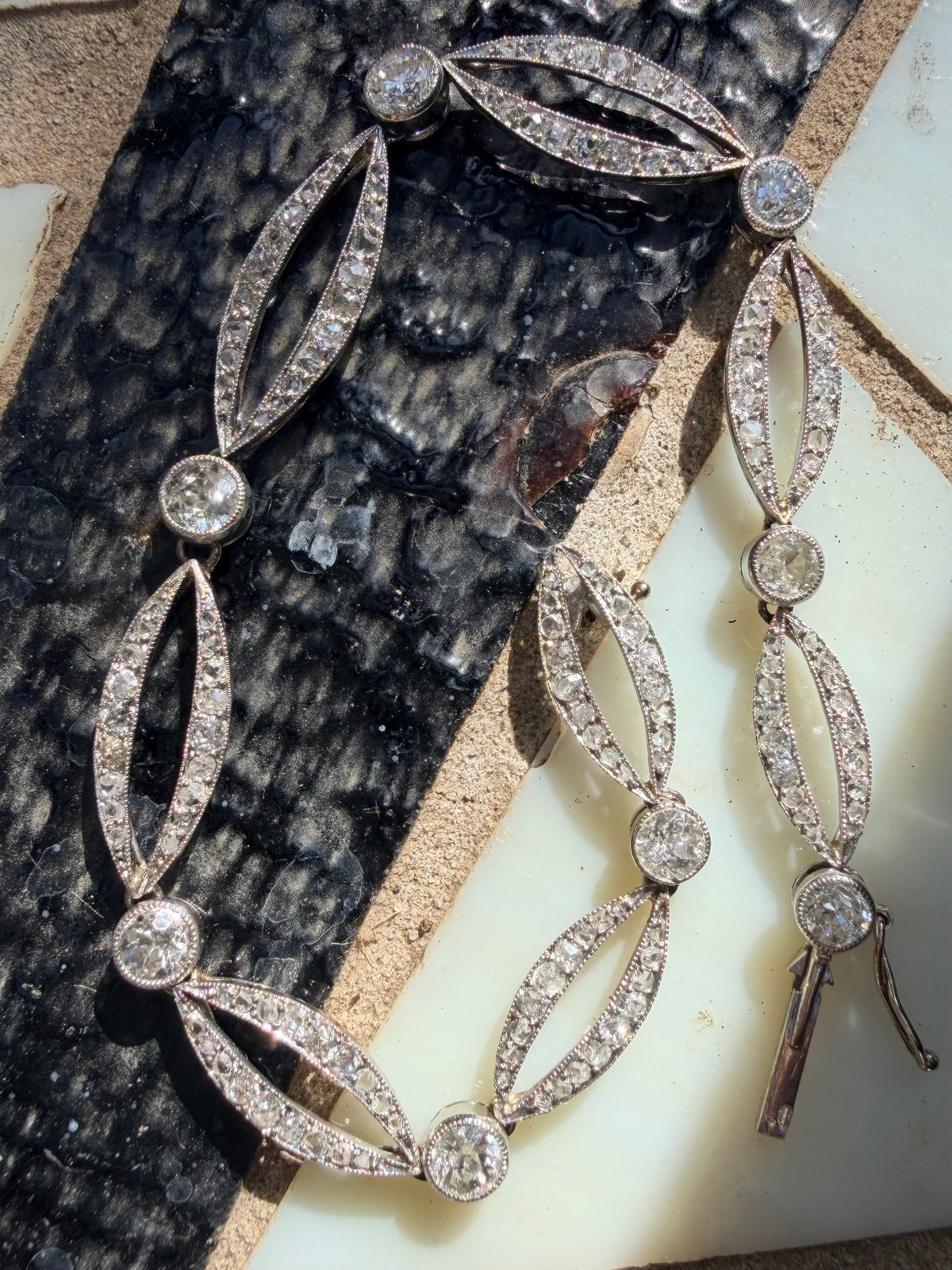 Art Deco Old Cut Diamond Bracelet