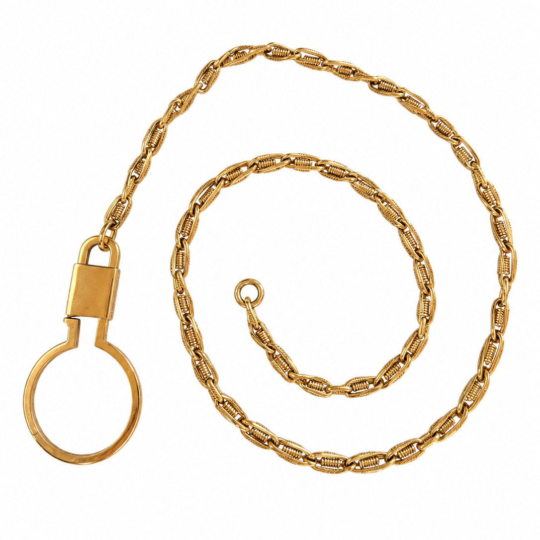 Antique Spiral Link Watch Chain