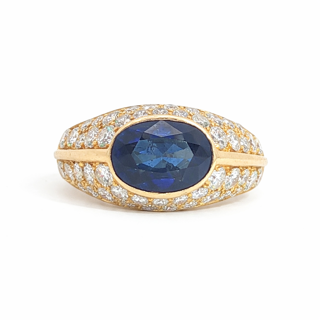 Bvlgari Burma Sapphire and Diamond Ring