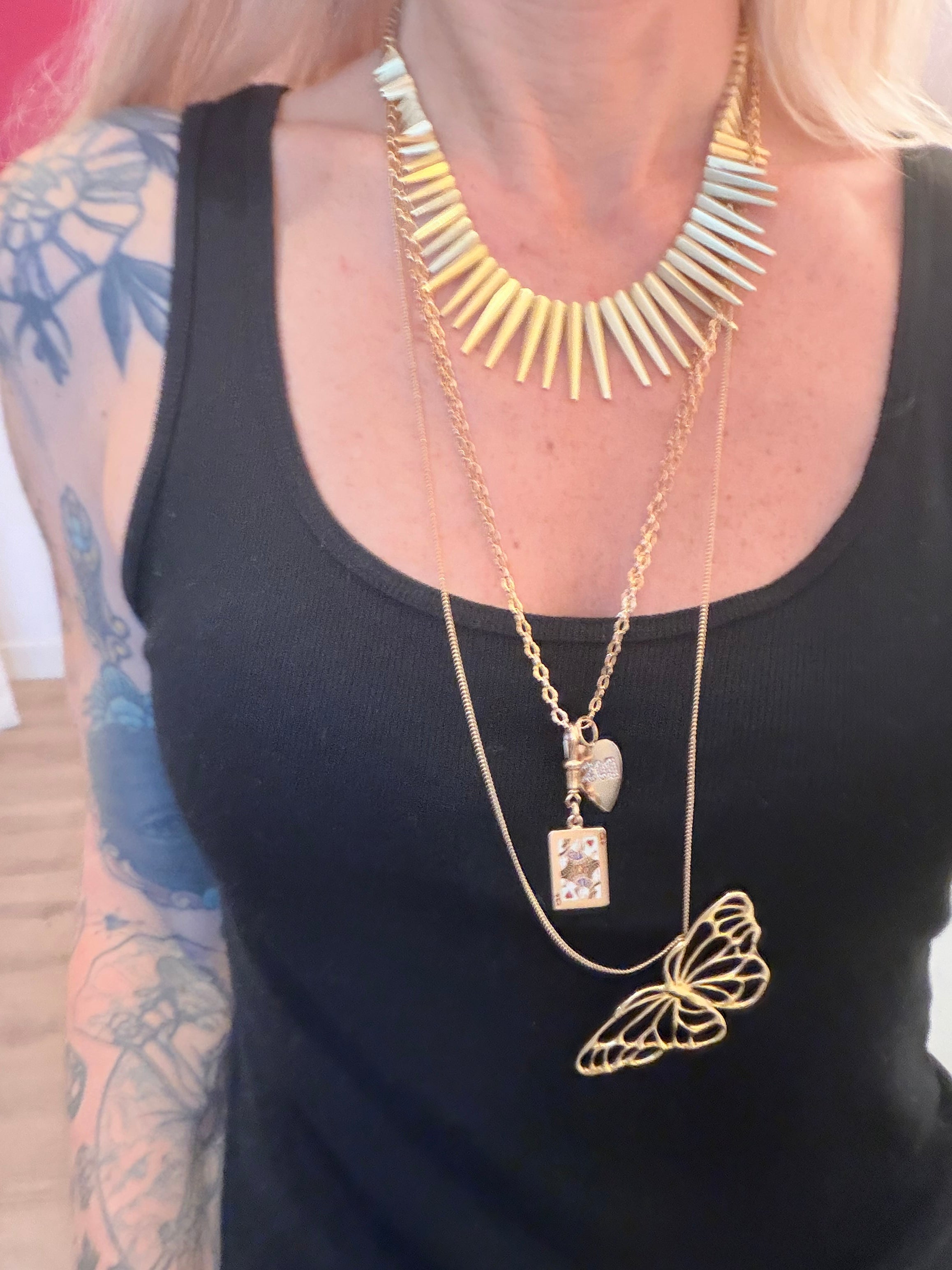 アクセサリー OLD \"TIFFANY&CO.\" BUTTERFLY NECKLACE Vintage Tiffany & Co. Butterfly Pendant Necklace – Estate Jewelry Mama