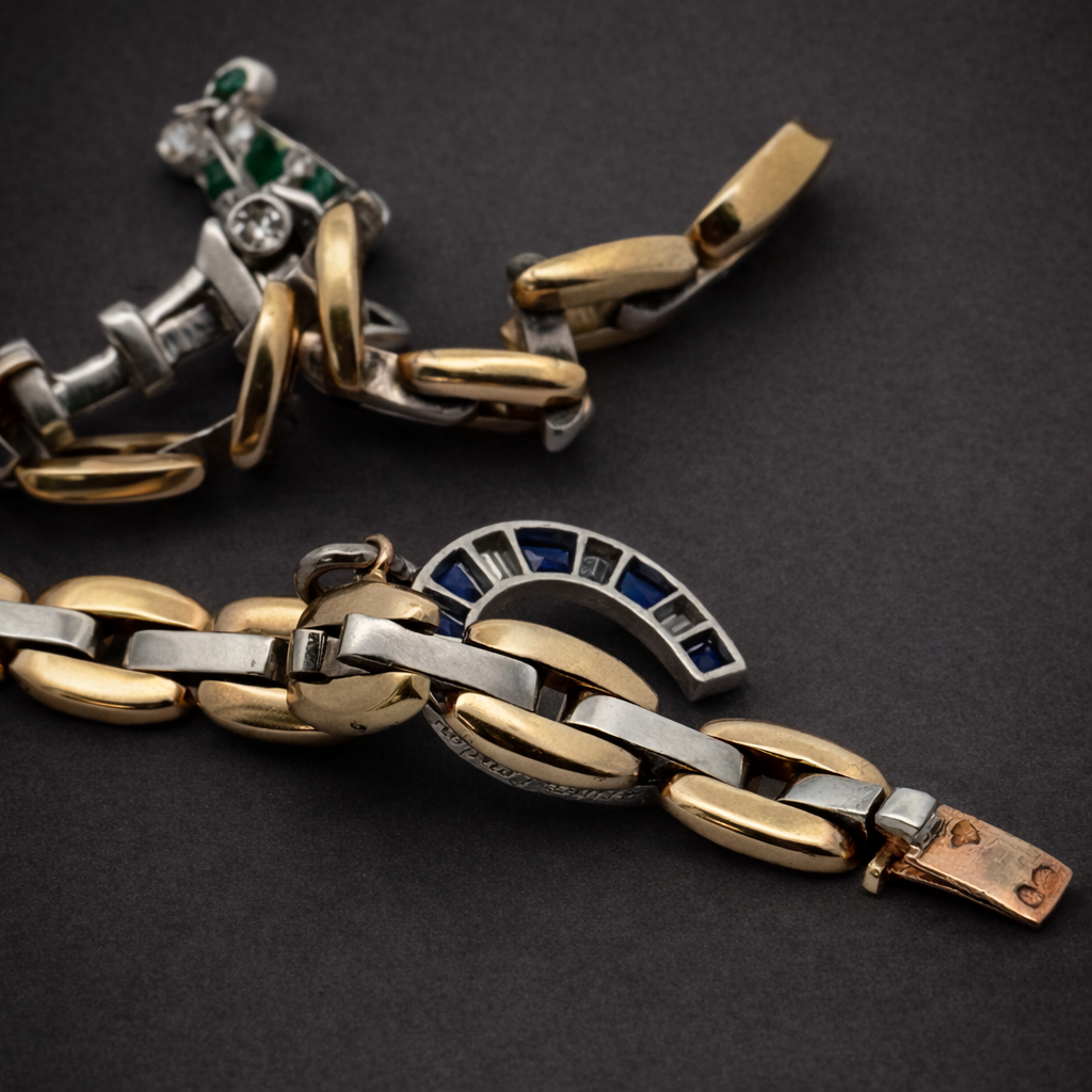 Art Deco Cartier Charm Bracelet