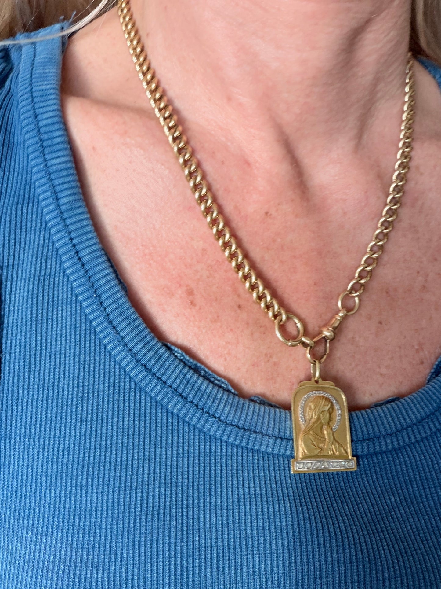 Vintage Mary Madonna Pendant