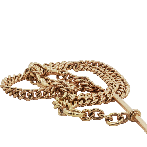 Victorian UK Hallmarked Curb Link Albert Watch Chain