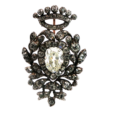 Georgian Crowned Heart Pendant