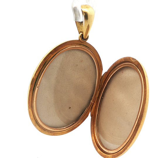Victorian Enamel and Diamond Double Heart and Stars Locket