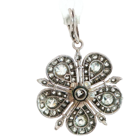 Victorian Diamond Daisy Pendant