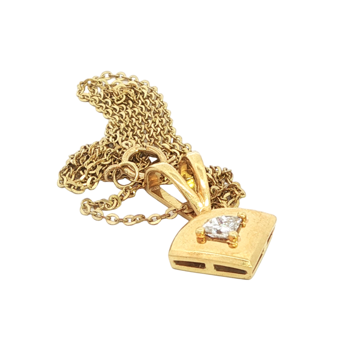 Henry Dunay Diamond Solitaire Pendant