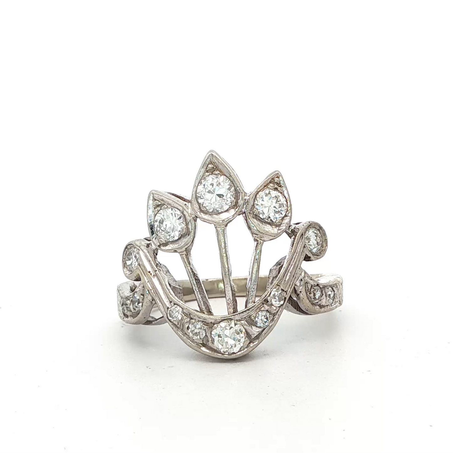 Vintage Triple Arrow Crown Ring
