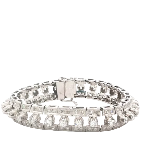 Vintage Spiky Diamond Bracelet