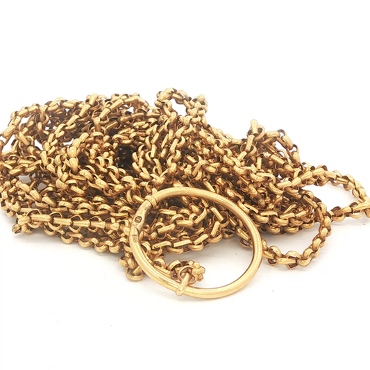 Portuguese Wrapped Long Rolo Chain