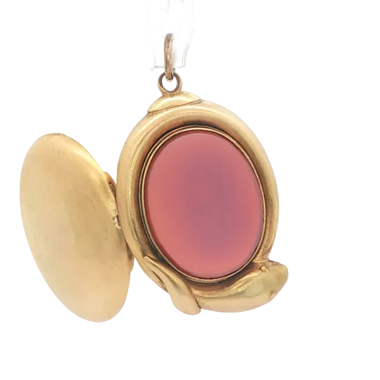 Victorian Sardonyx Snake Locket