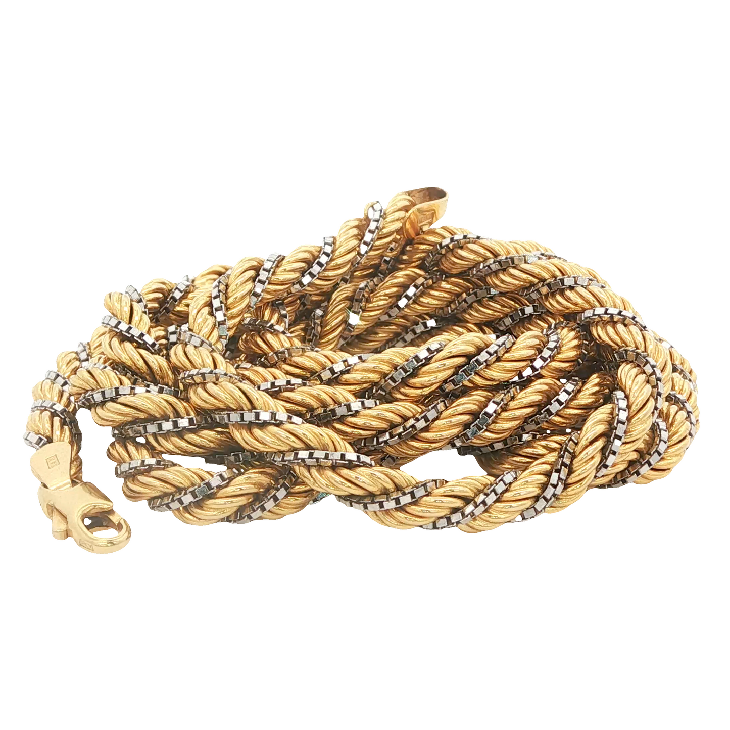 Vintage Two Tone Rope Chain