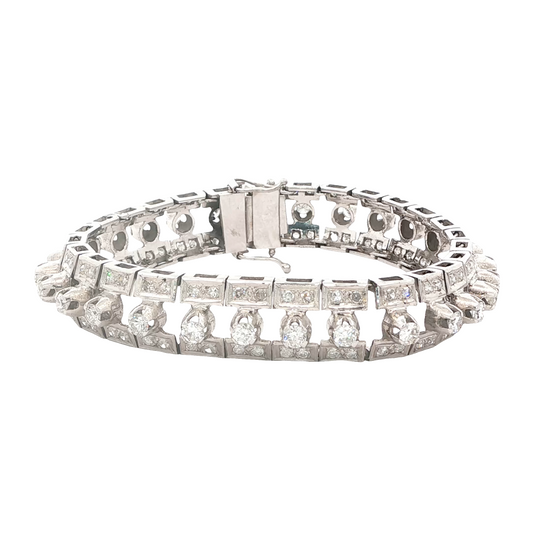 Vintage Spiky Diamond Bracelet