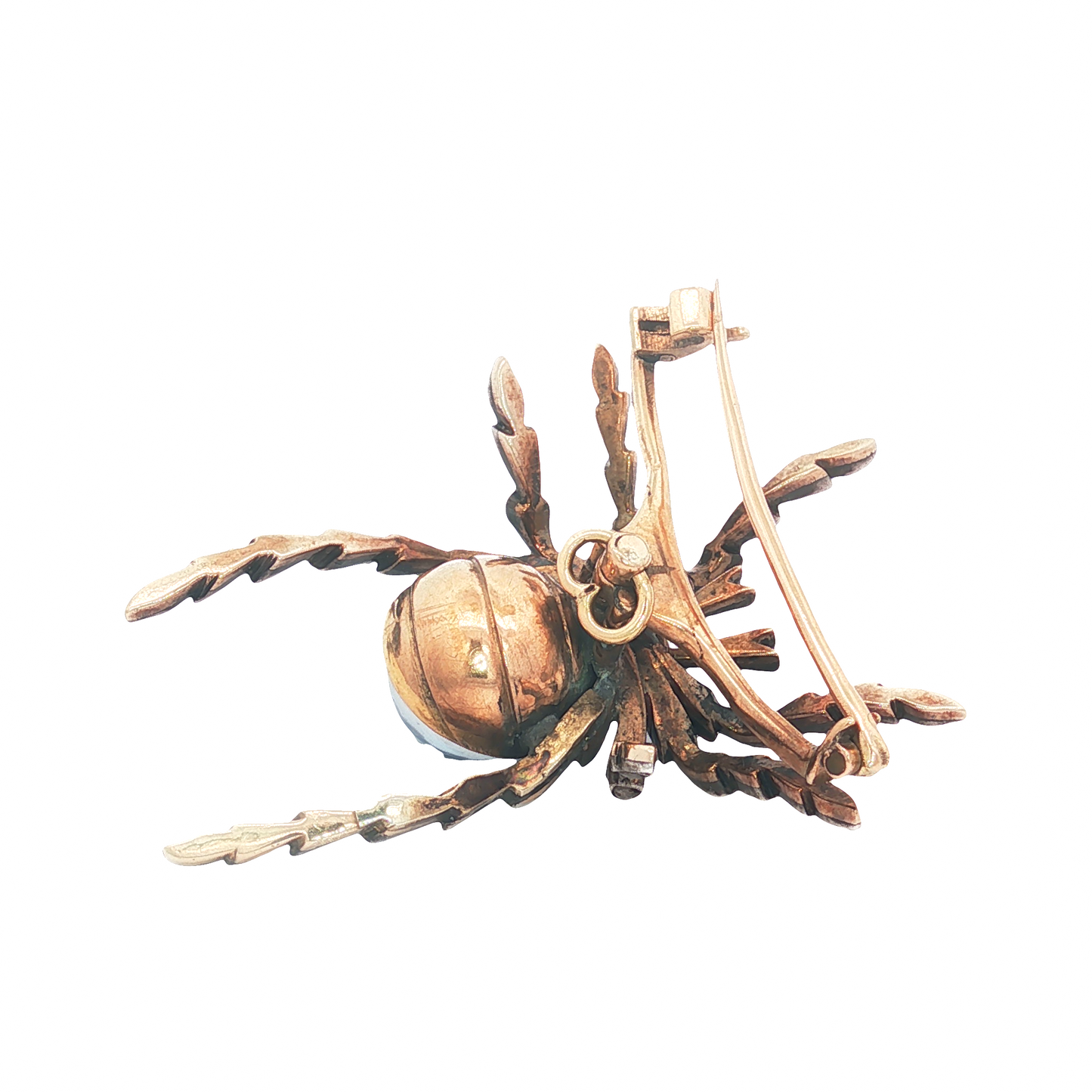 Antique Sapphire and Diamond Spider Brooch