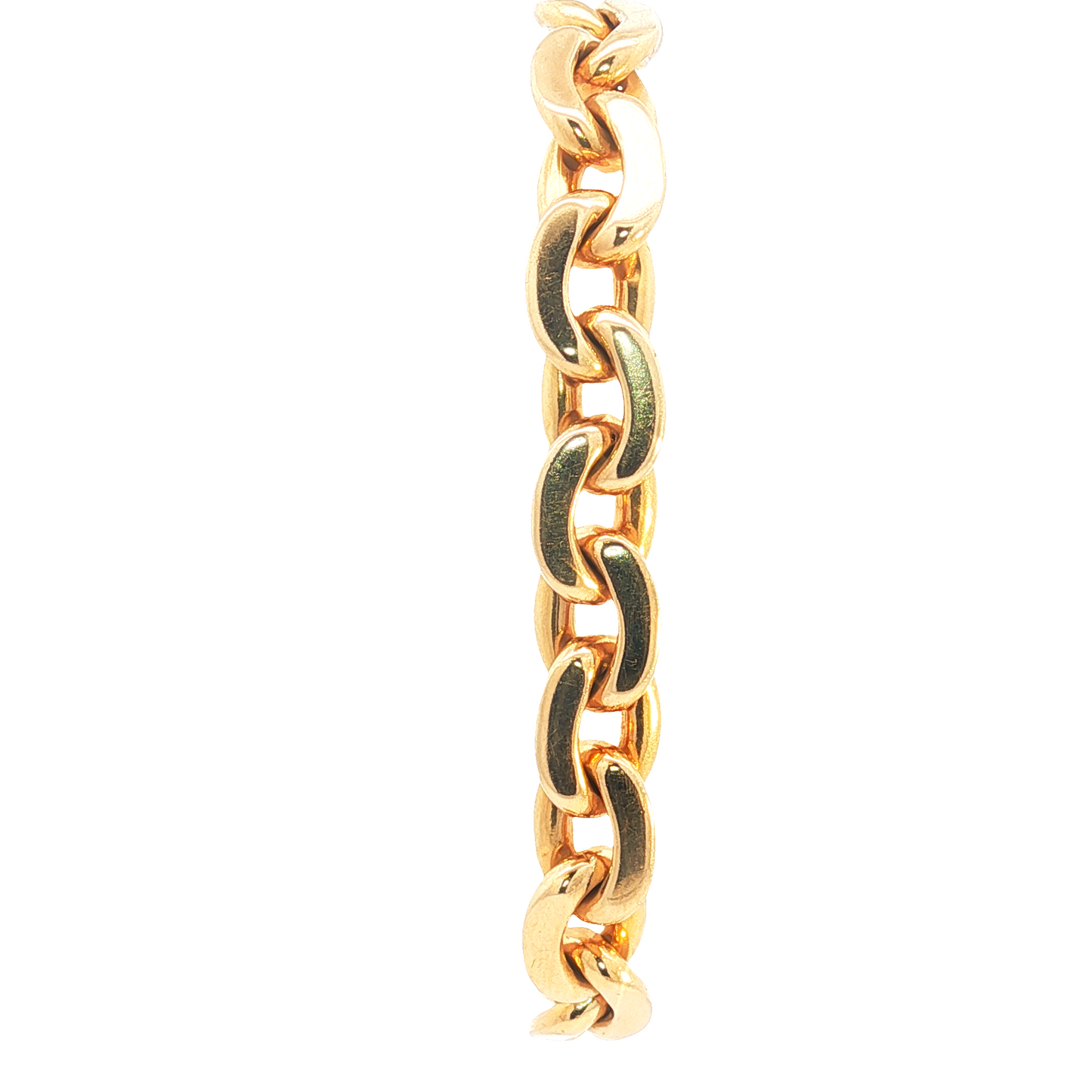 Vintage 18k Oval Link Bracelet