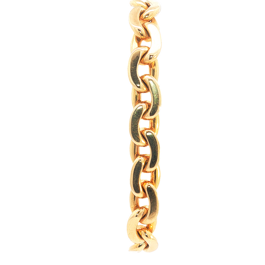 Vintage 18k Oval Link Bracelet