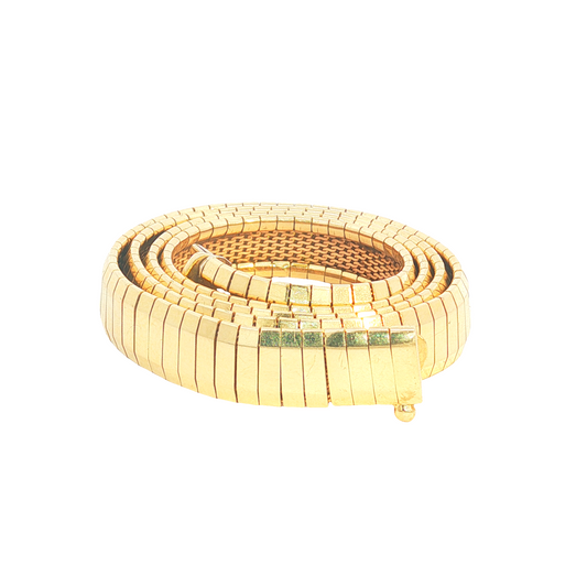 Vintage Mirror Finish Italian Collar Necklace