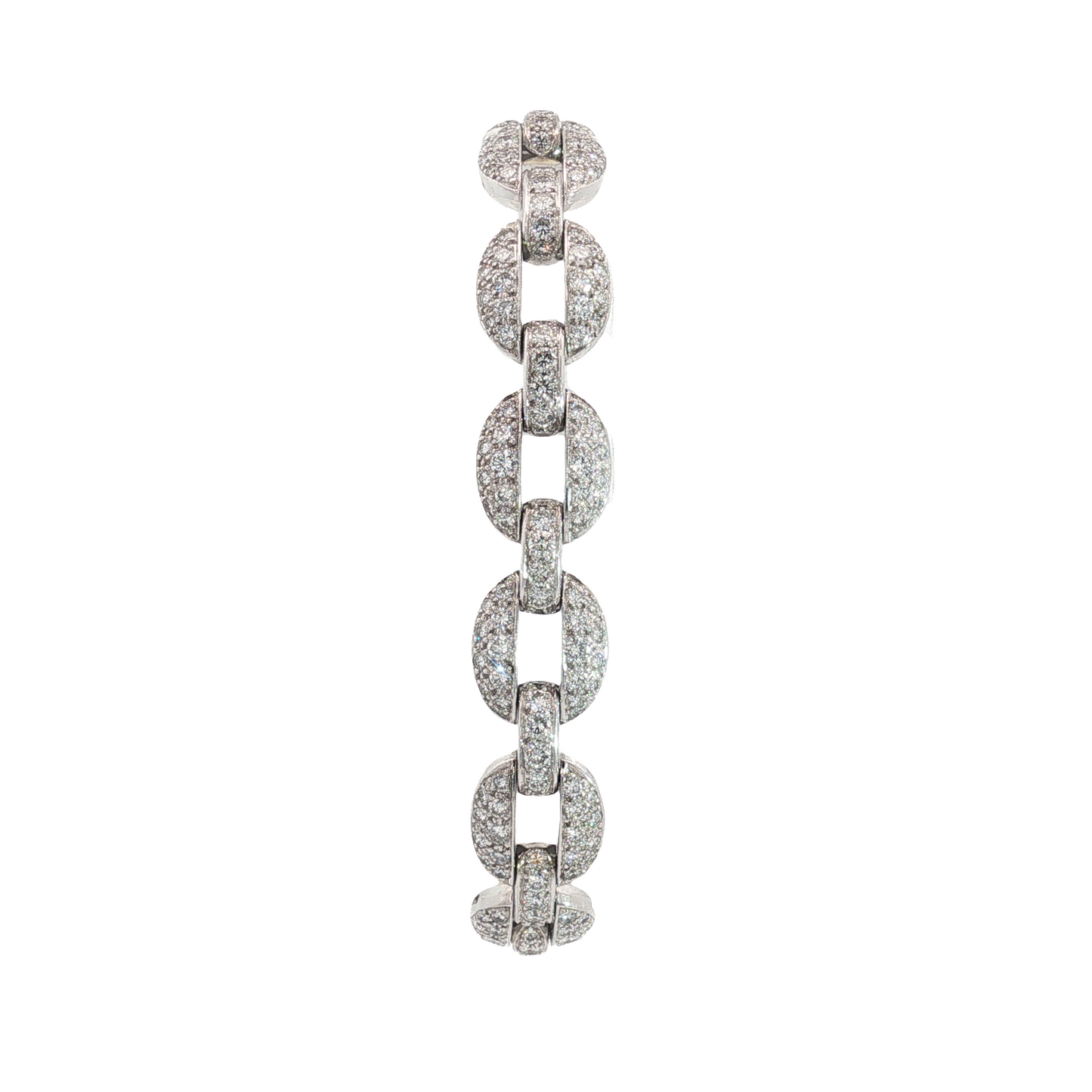 Vintage Cartier Himalia Mariner Diamond Pavé Bracelet