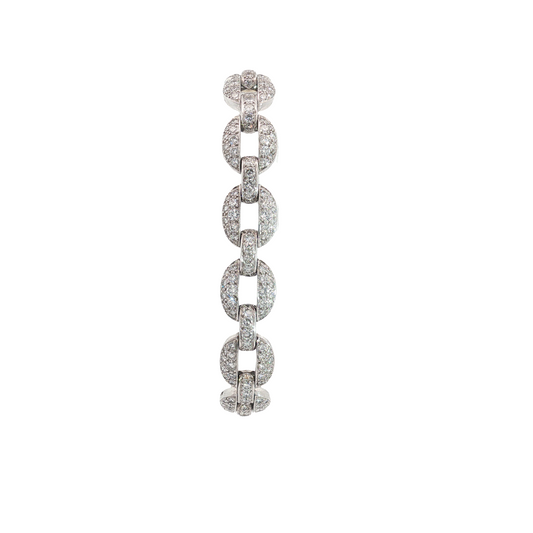 Vintage Cartier Himalia Mariner Diamond Pavé Bracelet