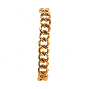 Vintage Circle Link Curb Bracelet