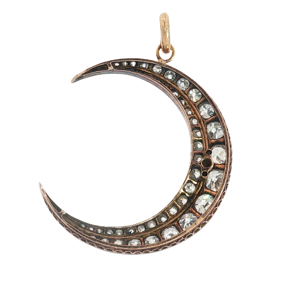 Victorian Diamond Crescent Pendant