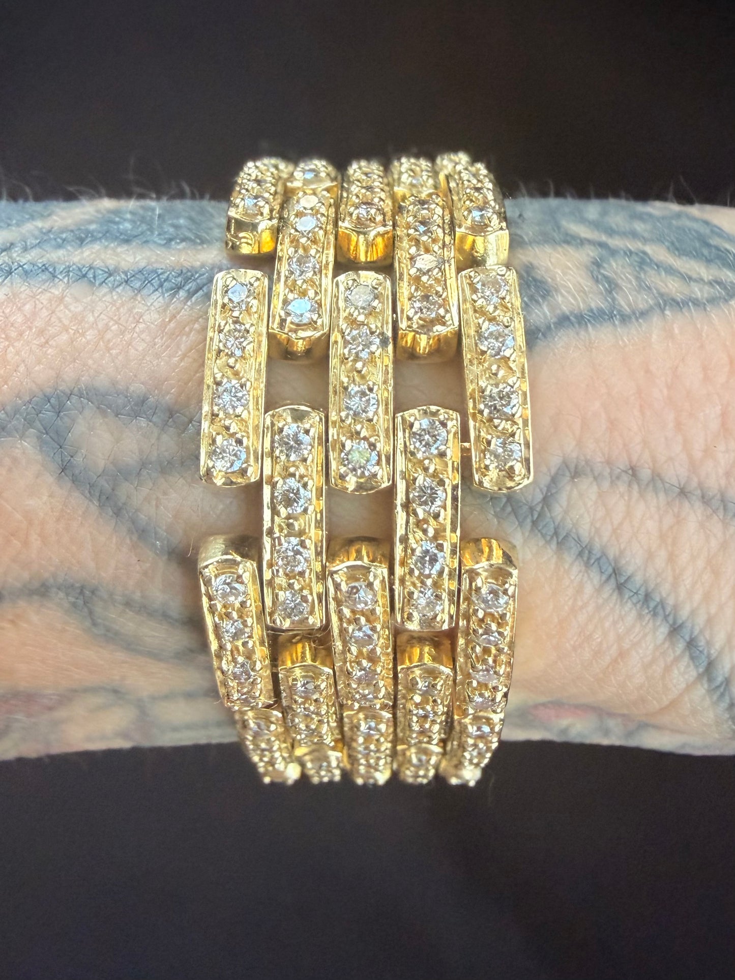 Vintage Panther Style Link Bracelet