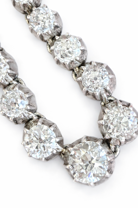 Victorian Diamond Riviera Necklace
