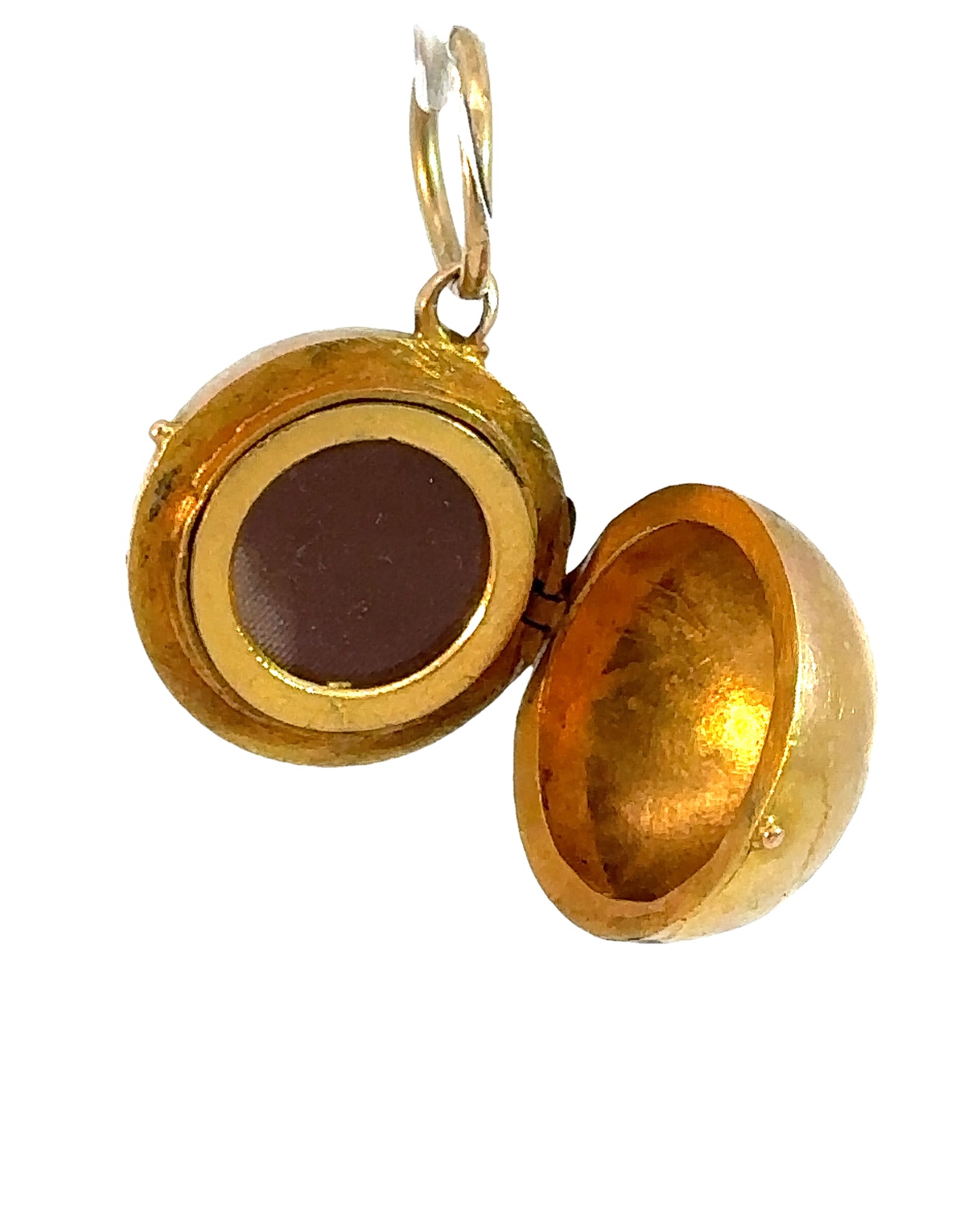 Antique 18k Yellow Gold Orb Locket