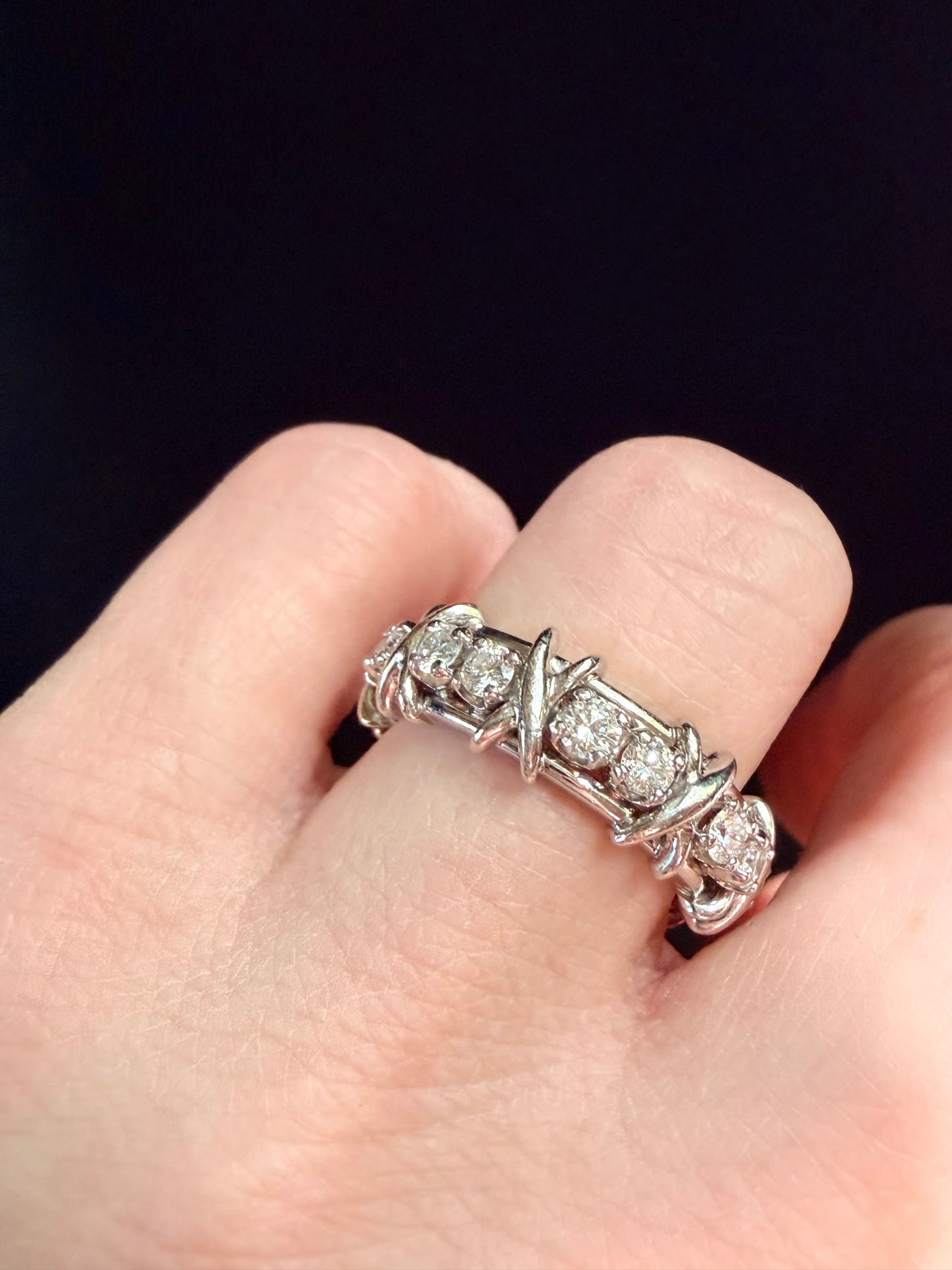 Tiffany and Co. X Schlumberger Diamond Eternity Ring