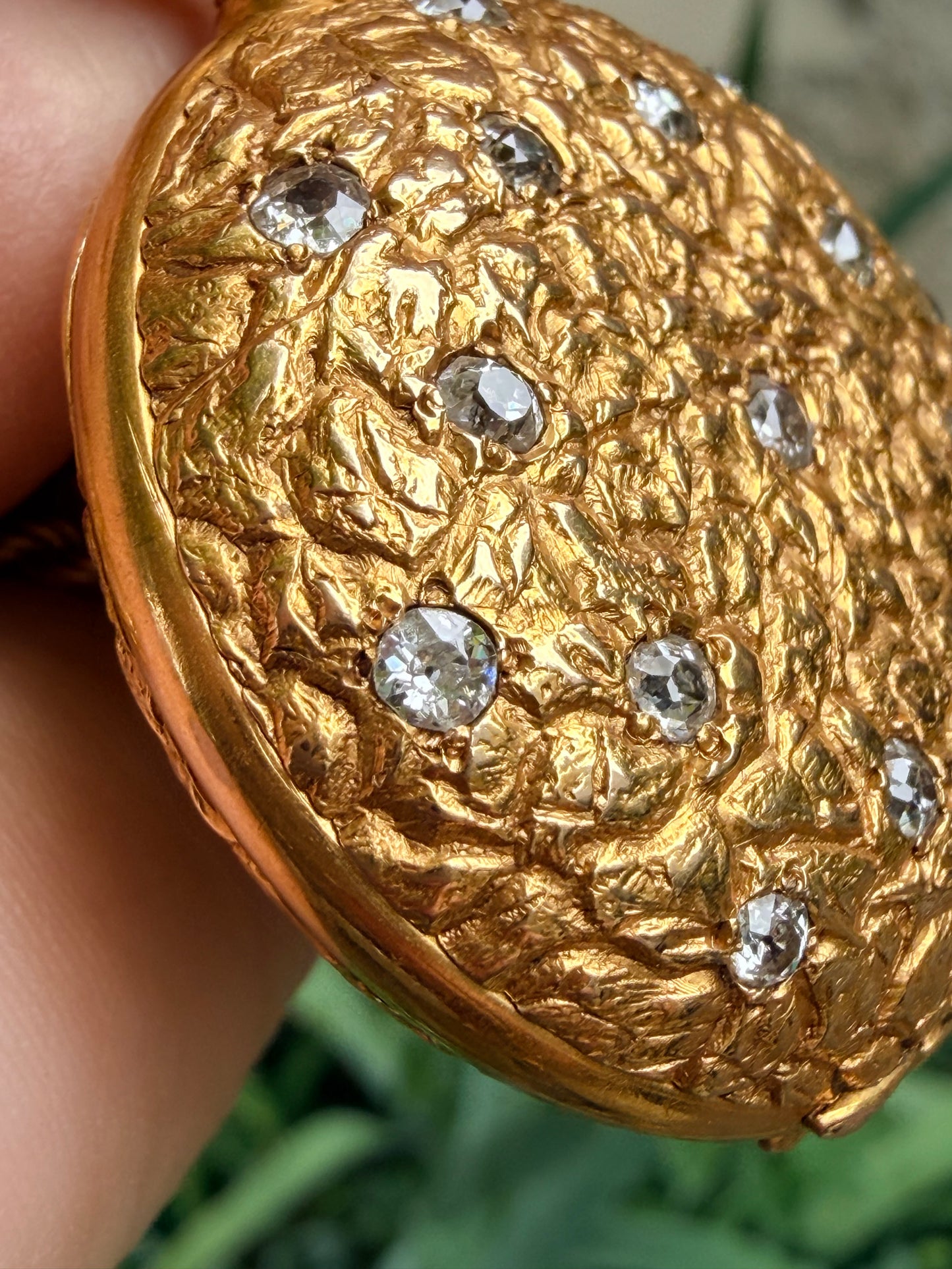 Antique Diamond Locket Pendant