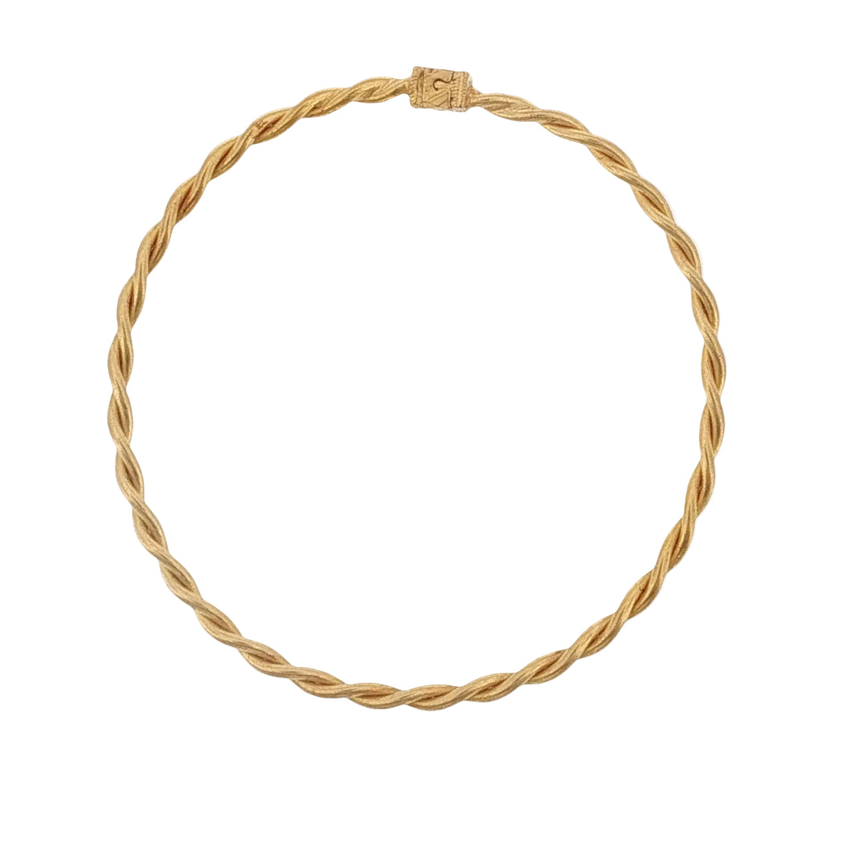 Vintage 22k Twisted Gold Bangle