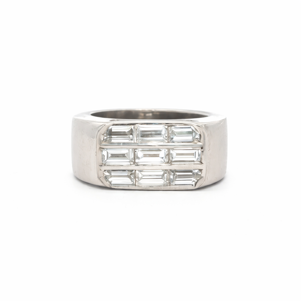 Vintage Baguette Cut Diamond Ring