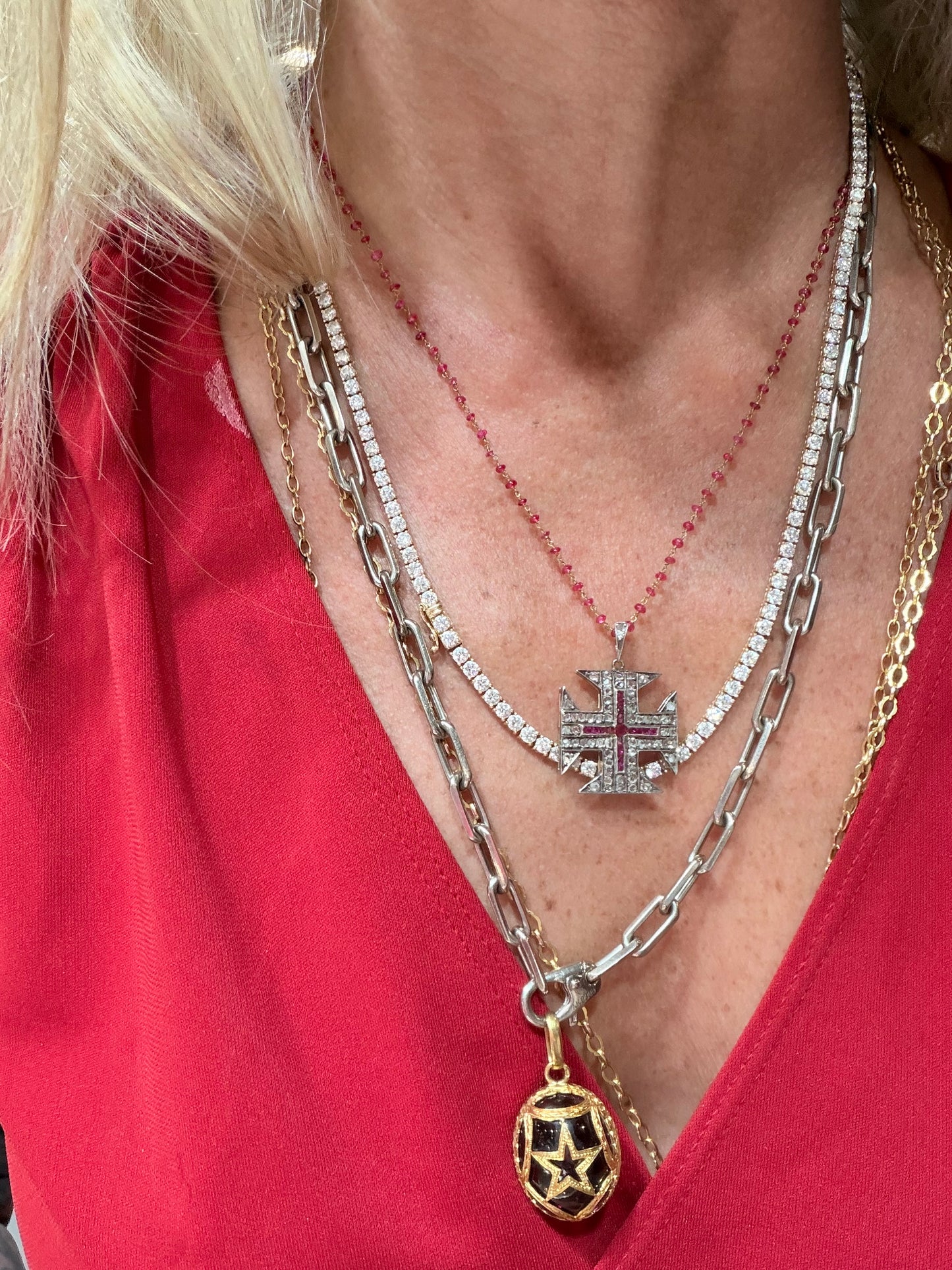 Santos de Cartier White Gold Chain