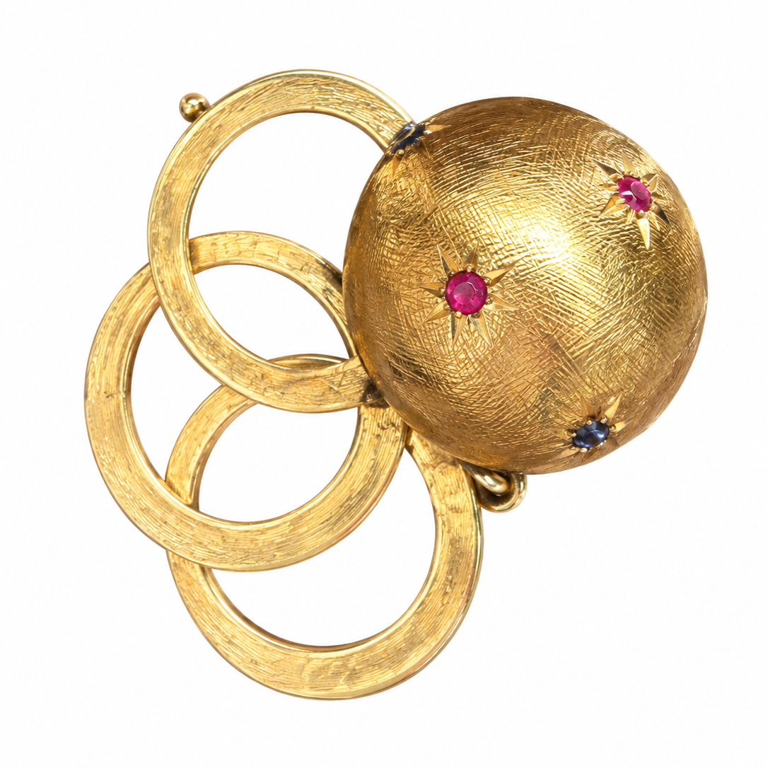 Vintage Gemset Orb Locket