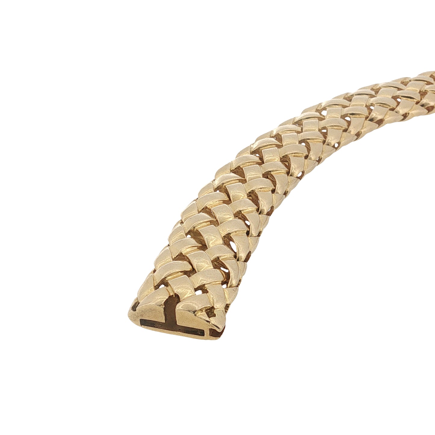Vintage Van Cleef and Arpels Woven Gold Bracelet