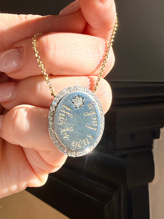 Diamond “Lucky Star” Epigram Necklace