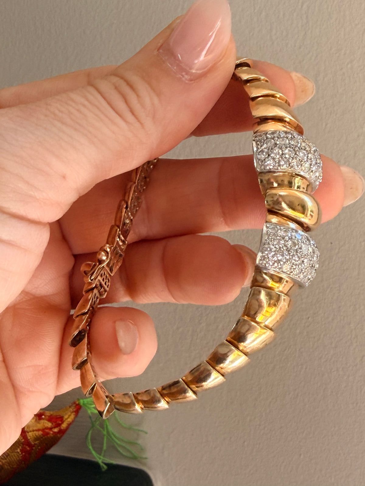 Vintage Articulated Diamond Bracelet