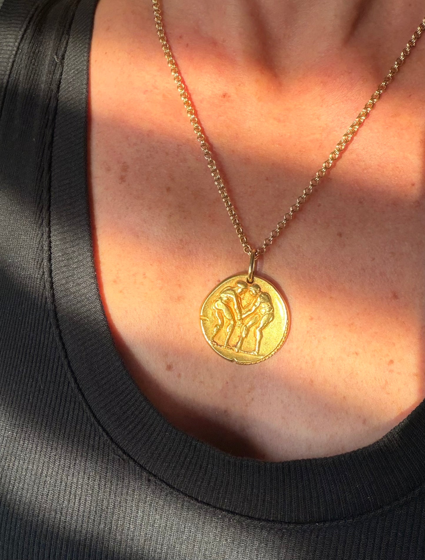 Vintage Georges Lenfant for Van Cleef and Arpels Gemini Zodiac Pendant
