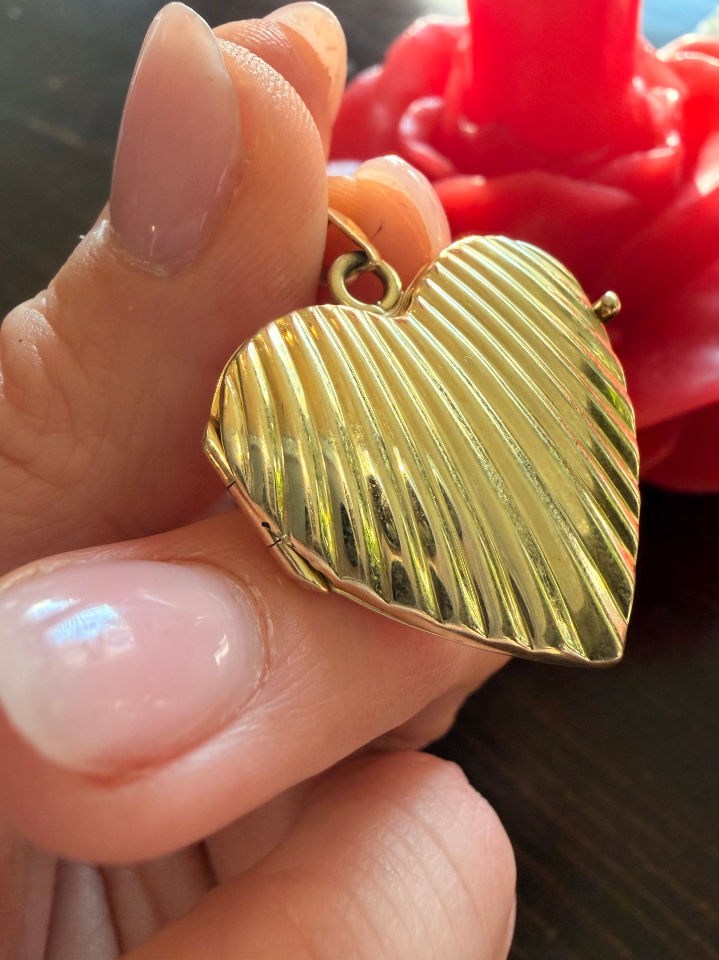 Vintage Heart Locket Pendant