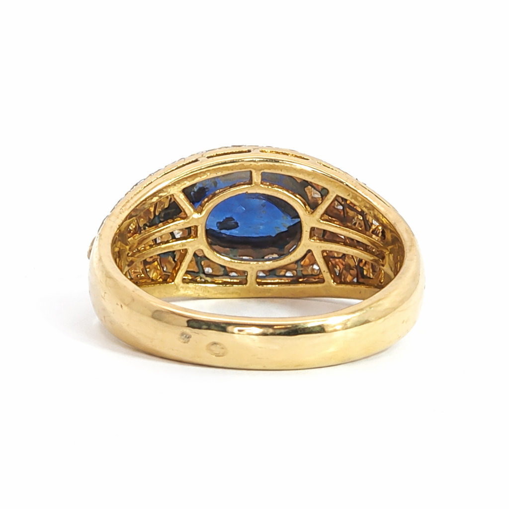 Bvlgari Burma Sapphire and Diamond Ring