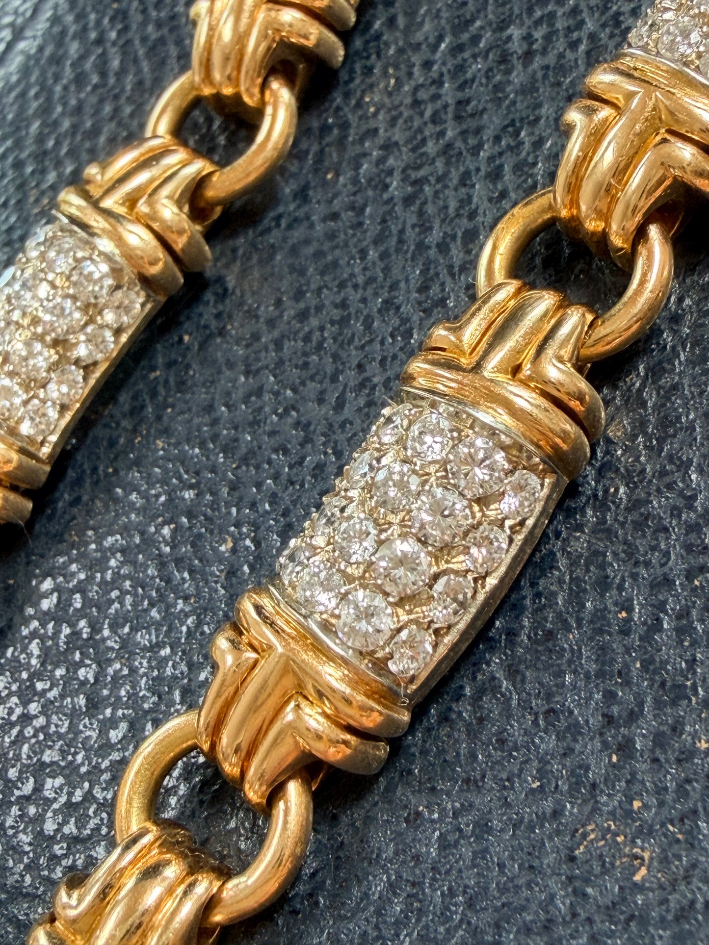 Vintage Bvlgari Diamond Parentesi Collar Necklace