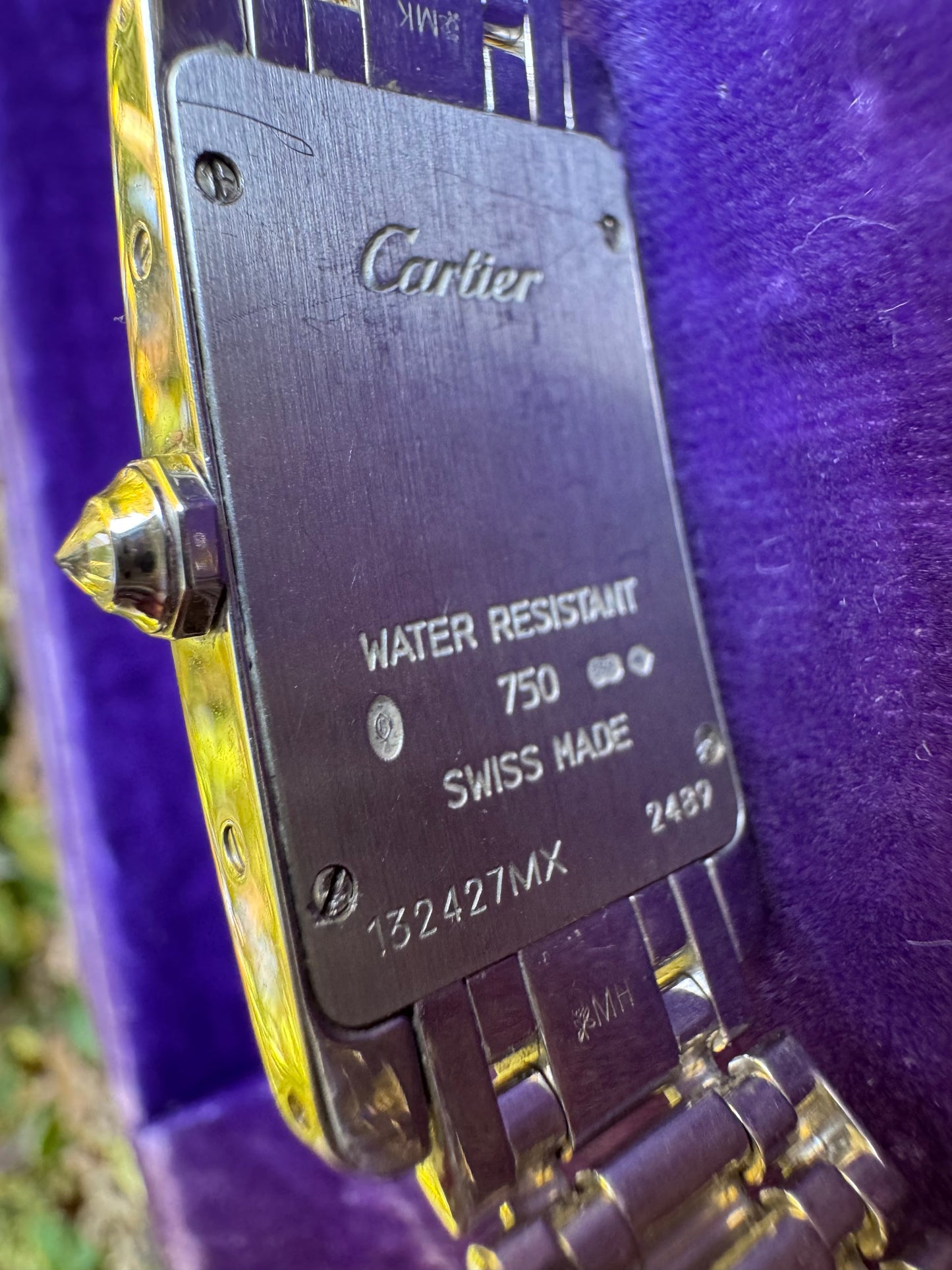 Cartier Tank Américaine 18k White Gold and Diamond Watch